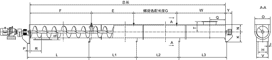 無軸螺旋輸送機硫化銨輸送機 無軸螺旋輸送機硫化銨輸送機